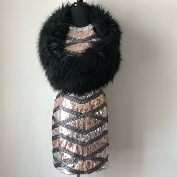 Nordstrom’s Sequin Halter BodyCon MIni Party Dress - Picture 6 of 8